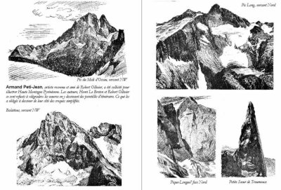 Croquis d'Armand Petitjean pour illustrer Haute Montagne Pyrnenne