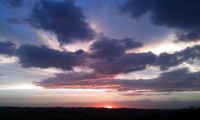 Coucher de soleil depuis le Chemin des Crêtes