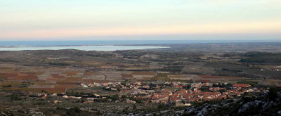 Depuis le château de Périllos, le soir