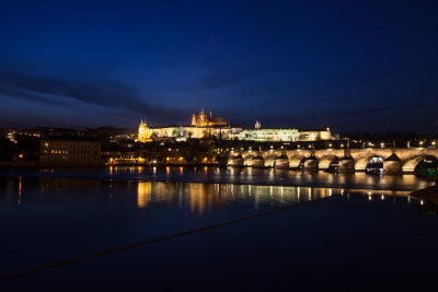 Prague castle and Charles bridge