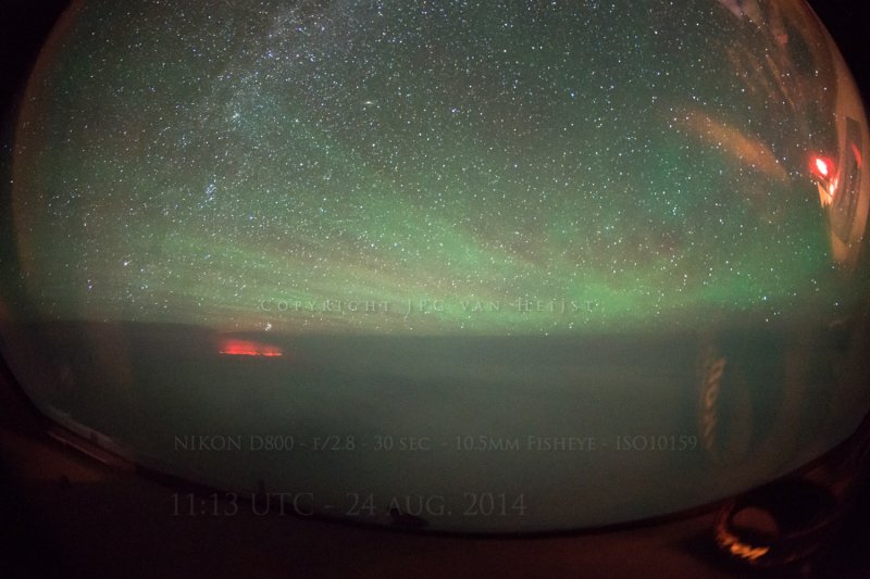 Glowing lights illuminating the nightly sky