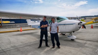Our aircraft; Cessna 182, Long and Christiaan