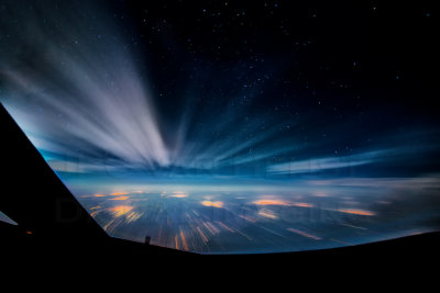 Moon-lit clouds over China