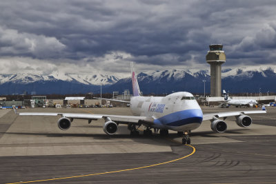 China Airlines Cargo 747-400 taxing out for departure