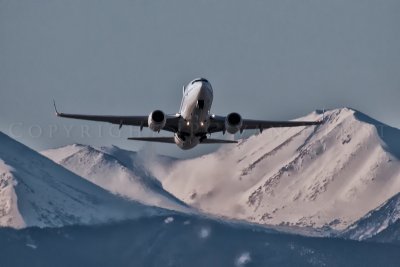 Conoco Phillips 737-700, Takeoff Anchorage