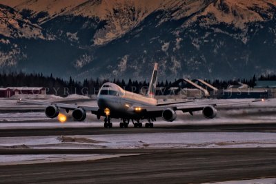 Cathay Pacific Cargo, 747-8, takeoff