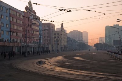 Pyongyang morning rushhour