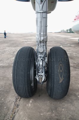 An-24 worn tire