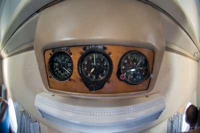 Business class has flight instruments for passengers