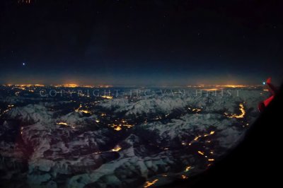 Moonlight over the Alps