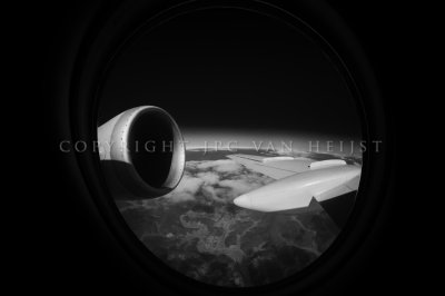 Air Koryo Tu-134 - Inflight Engine View