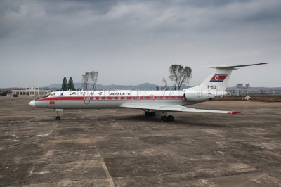 Air Koryo Tu-134 - at Sondok Airport