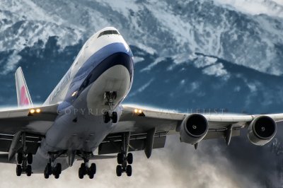 China Southern 747-400, taking off Anchorage