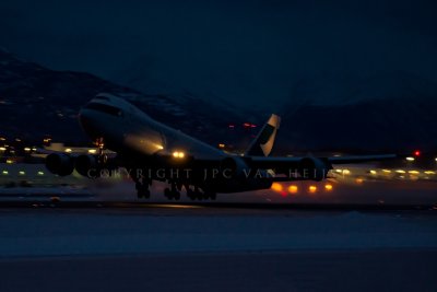 Cathay Pacific Cargo 747-8 taking off 