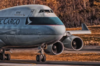 Cathay Pacific Cargo 747-400F - Nose closeup