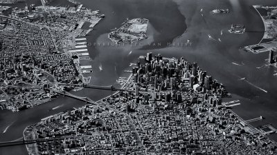 Downtown New York - Manhattan from the air