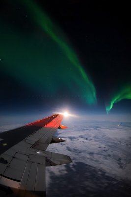 Aurora Borealis as seen from the 737