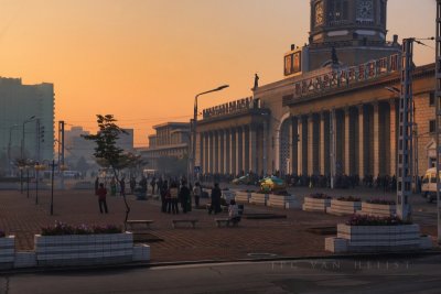 Pyongyang Central Station early morning