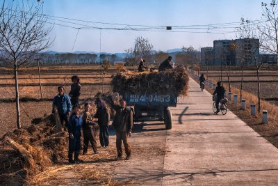 North Korea rural streetview