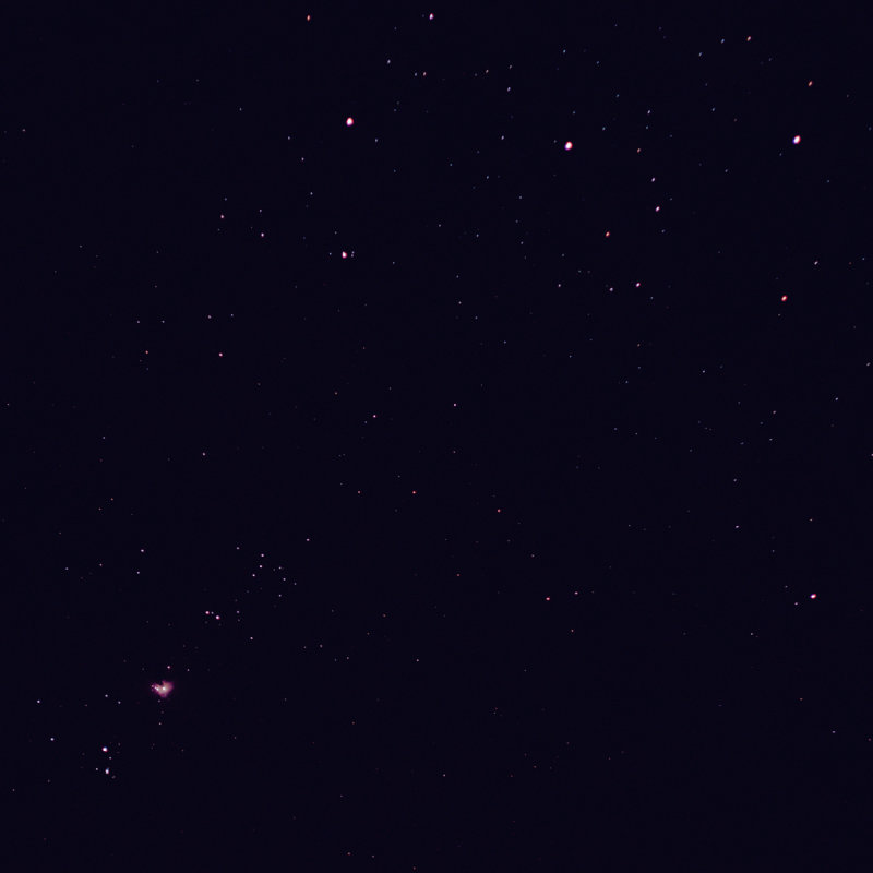 Orions Belt and the Orion Nebula