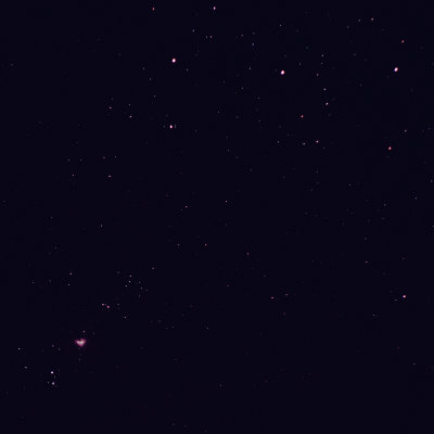 Orion's Belt and the Orion Nebula