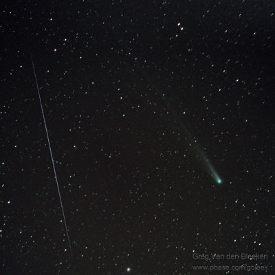 Comet Lovejoy (C/2013 R1) and Geminid