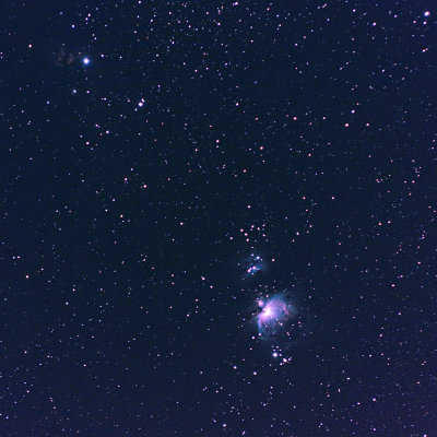 Orion, Running Man, Flame and (just about) Horsehead Nebulae