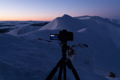 Shooting a sunrise sequence at Puy de la Tache (1629m)