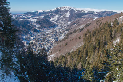 The mountain village Mont-Dore