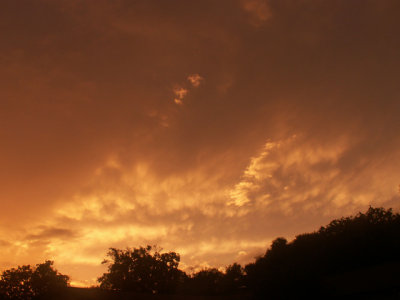 6-21-2015  Mammatus Clouds Sunset 1