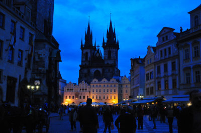 Almost nobody on the Old Town square ;-)