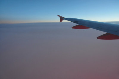 Early morning over cloudy France 