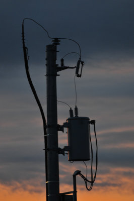 Electric pole and sunset (2)