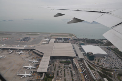 Taking off from Hongkong Intl