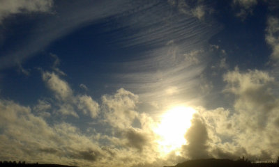 Contrasting October sky