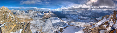 South-West view from Cirque Peak