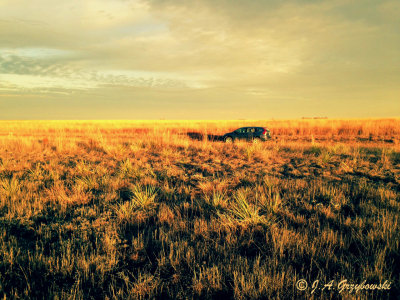 prairie west of Boise City