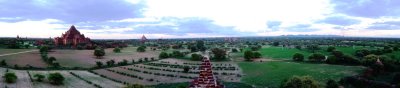 Panoramic of Bagan Plains Looking East - Myauk Guni.JPG