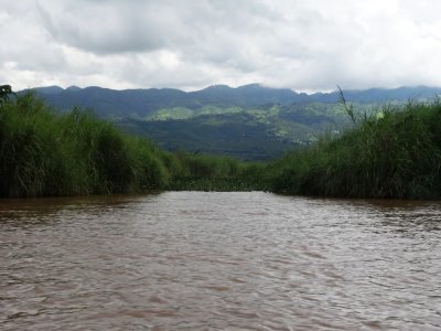 Upper Canal Vegetation and Shan Hills - Nyaungshwe to Inle Lake.jpg