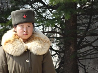 Female Korean Soldier - Pohyon Temple.jpg
