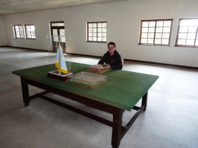 An American at the Original Signing Table - North Korean Peace Museum - Panmunjom (2).jpg