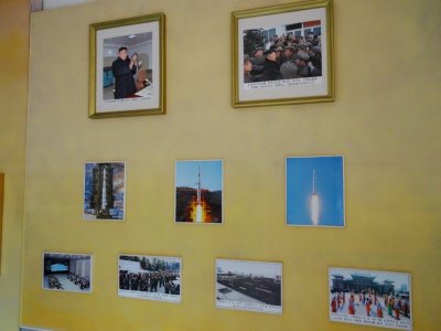 Kim Jung-Un and Rocket Program Photos - North Korea Peace Museum - 조선민주주의인ǡ