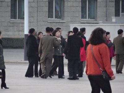 Locals Dancing - Kim Il-Sung Square 김일성광장