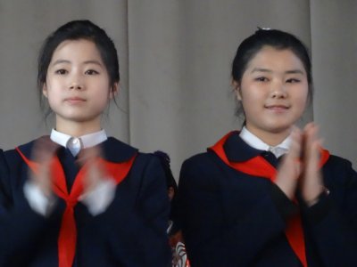 North Korean School Girls - Kang Pan-sok Advanced Middle School.jpg