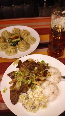 Beef and Onion Dish and Steamed Buuz.jpg