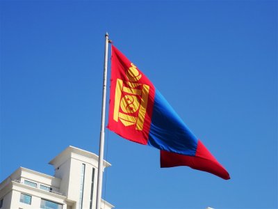 Flag of Mongolia with Soyombo.jpg