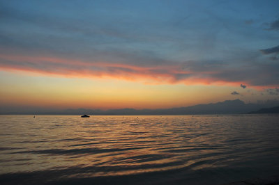 Zonsondergang aan het Gardameer / Lake Garda (Italy)