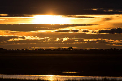 Ondergaande zon, Chobe
