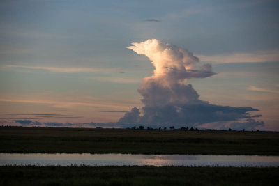 Naderende onweersbui,Chobe