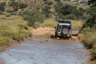doorgaande route, Kgalagadi Transfrontierpark, Botswana